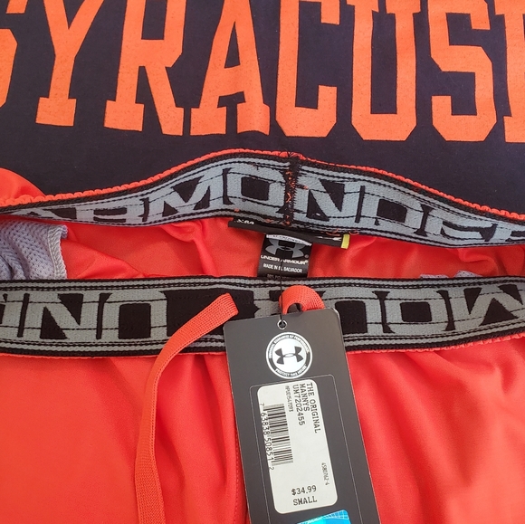 Syracuse unisex small t-shirt & Under Armour basketball shorts NWT - Picture 2 of 12